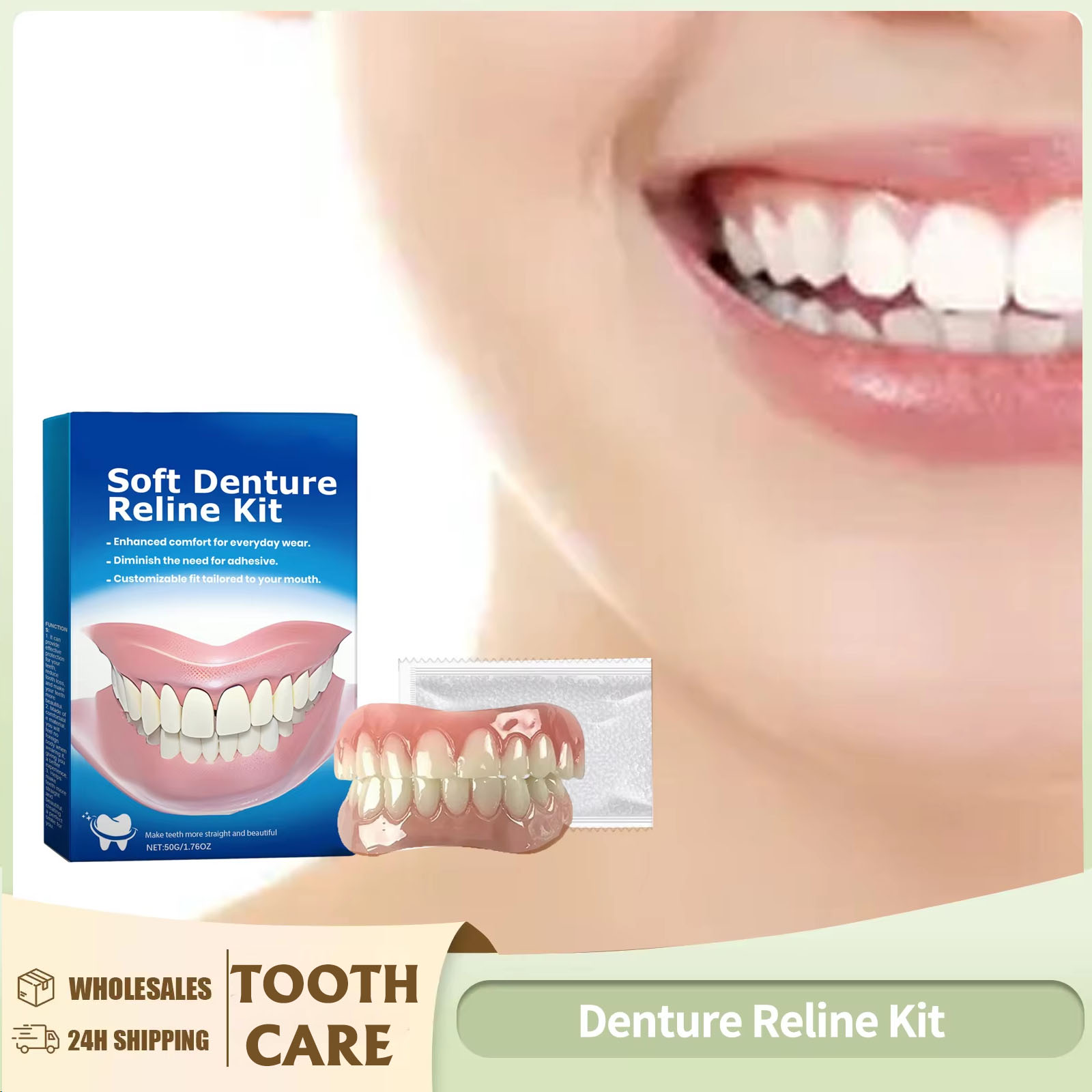 義歯リラインキット シリコンライナー ソフト義歯矯正器具 シ - Teeth Whitening Kit のレビューと価格