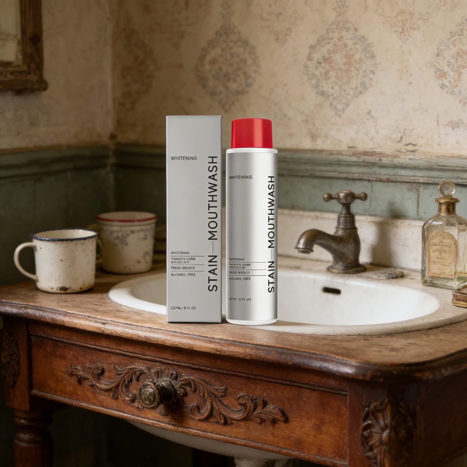 歯を白くし、口臭を除去し、息を爽やかにし、清涼感を与える、ア - Teeth Whitening Mouthwash のレビューと価格