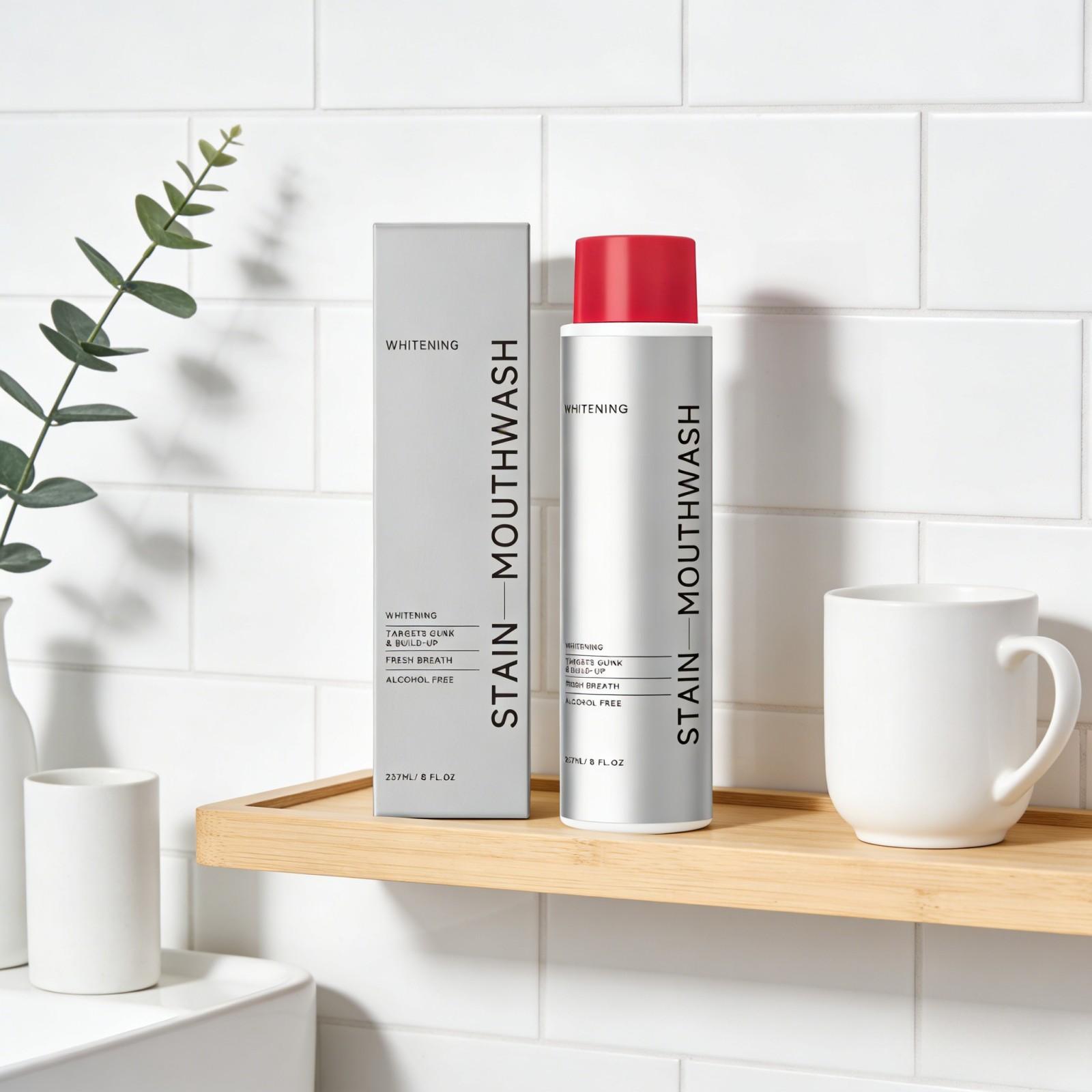 歯を白くし、口臭を除去し、息を爽やかにし、清涼感を与える、ア - Teeth Whitening Mouthwash のレビューと価格