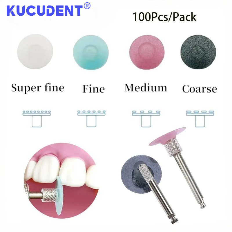 100個入り歯科研磨ディスクセット、歯のホワイトニングや輪郭 - Teeth Whitening Kit のレビューと価格